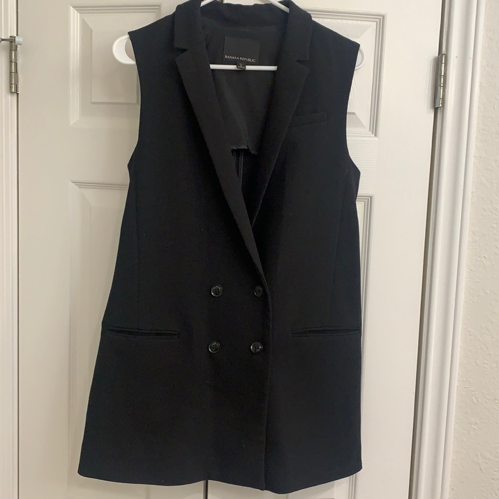 Banana Republic black waistcoat vest